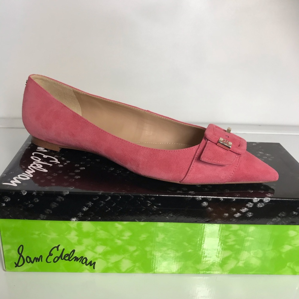 Sam Edelman Sonja Suede Buckle Flats - Picture 3 of 8